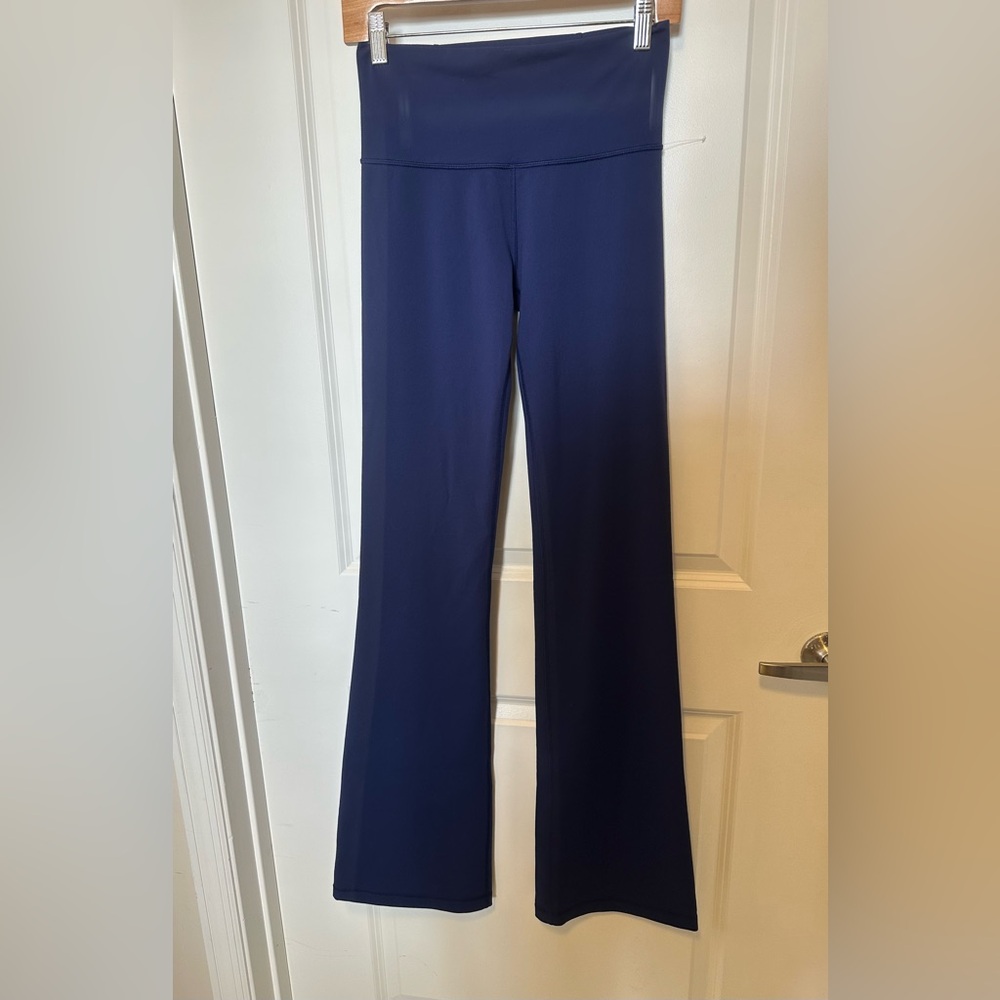 Lululemon 4 tall Navy Flare Pants. EUC